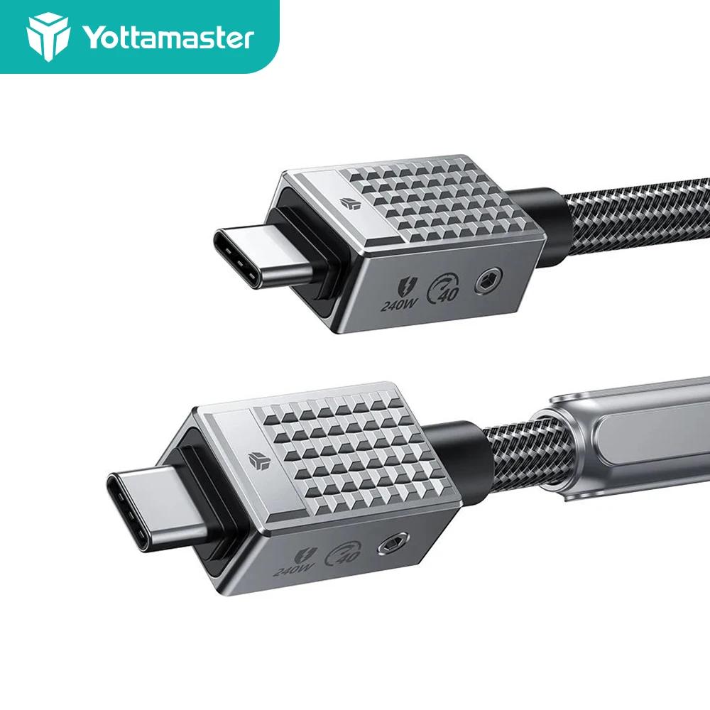 Yottamaster CŸ-USB C ̺,   ̺, USB4 40Gbps  ̺, 8K 60HZ  ̾, ƺ Ｚ ƮϿ, 240W